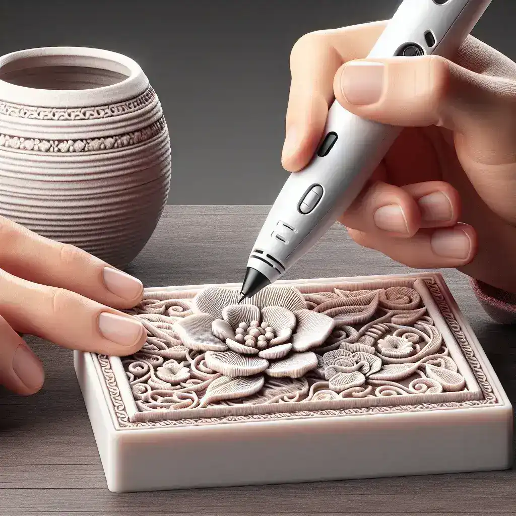 Bagaimana cara membuat emboss pada permukaan keramik dan kaca dengan pena 3D?